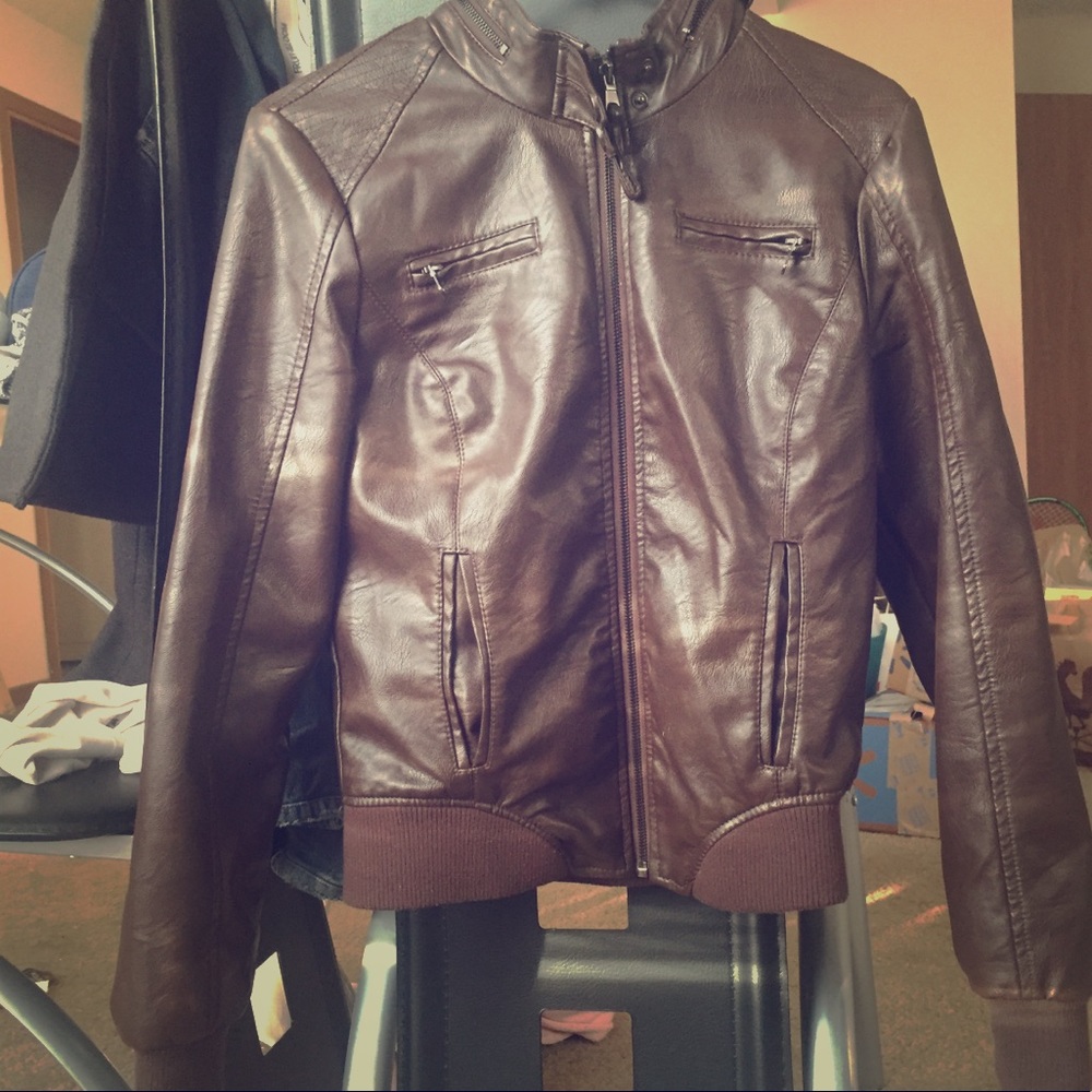 Ci sono faux leather jacket